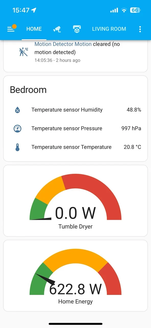 Home Assistant Dashboard Widget