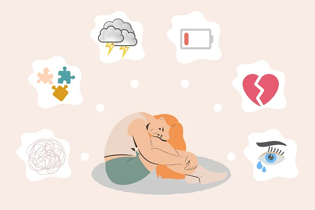 Image depicting various mental health themes 